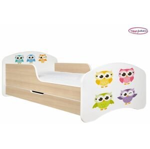 Happy Babies Detská posteľ ANIMALS hruška 160x80 cm Farba: Hruška / Biela, Prevedenie: L04 / 80 x 160 cm /S úložným priestorom, Obrázok: AM02