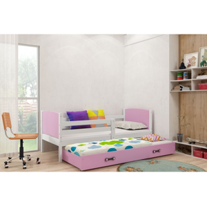 Detská posteľ Tami 2 BMS 90 x 200 biela/ružová - bez matracov
