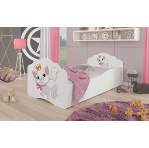 ArtAdrk Detská posteľ CASIMO | Mačička so zásuvkou Prevedenie: bez zábrany