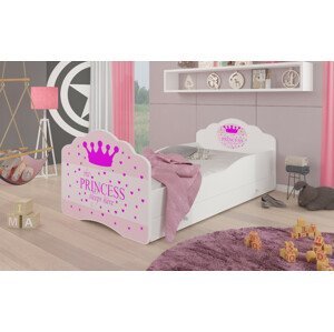 ArtAdrk Detská posteľ CASIMO |  Princezná so zásuvkou Prevedenie: bez zábrany