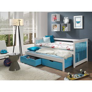 ArtBed Detská posteľ s prístelkou SYRIUSZ Prevedenie: Morenie - Farba