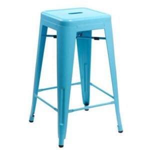ArtD Barová stolička PARIS 75 cm inšpirovaná Tolix | modrá