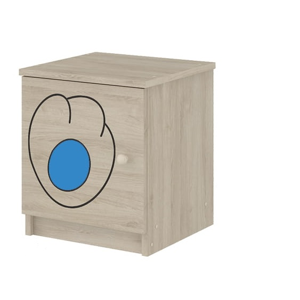 ArtBoo Detský nočný stolík s mačacou labkou BOO: Modrý