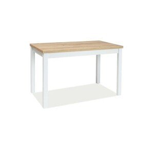 Signal Jedálenský stôl ADAM | 100 x 60 cm Farba: dub zlatý craft / biely mat