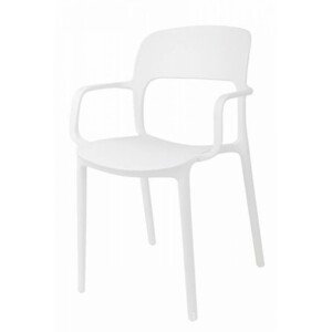 ArtD Jedálenská stolička Flexi s opierkami Farba: Biela