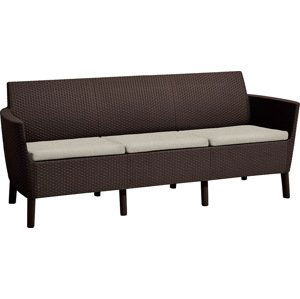 KETER Pohovka SALOMON 3 seater sofa | hnedá