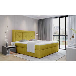 ArtElta Čalúnená manželská posteľ IDRIS | 140 x 200 cm Farebné prevedenie IDRIS: Omega 68