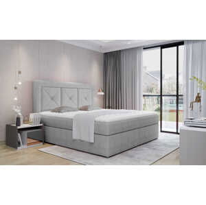 ArtElta Čalúnená manželská posteľ IDRIS | 160 x 200 cm Farebné prevedenie IDRIS: Omega 02