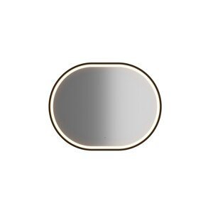 ArtCom LED zrkadlo APOLLO 2 | čierna 90 x 70 cm