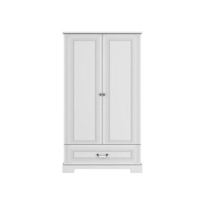 ArtBel Šatníková skriňa INES 2-dverová | vysoká Farba: Biela