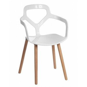 ArtD Jedálenská stolička Nox Wood Farba: Biela