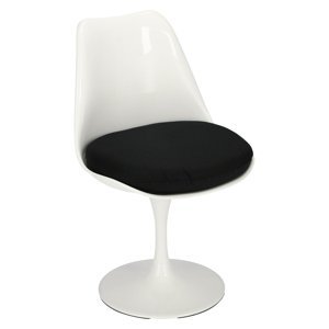 ArtD Jedálenská stolička Tul inšpirovaná Tulip Chair Farba: Čierna