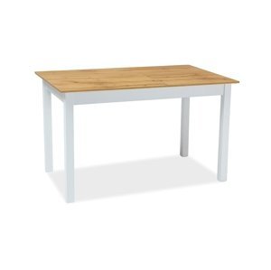 Signal Jedálenský stôl Horacy 125(170)x75 Farba: dub wotan / biely mat