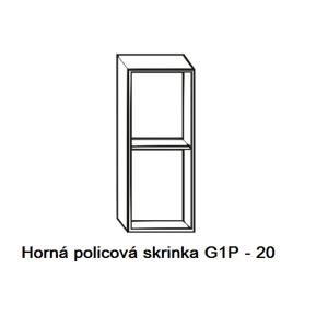 Tempo Kondela Kuchynská linka IRYS Irys: Skrinka G1P - 20 / 60x20x29 cm