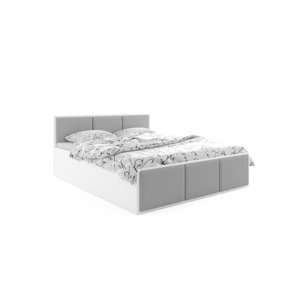 BMS Čalúnená výklopná posteľ Panamax 140 Farba: biela / sivá