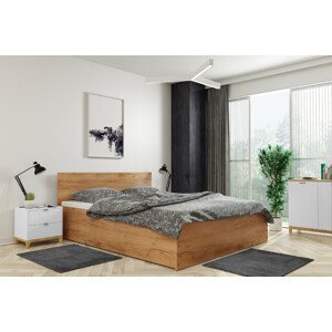 BMS Široká výklopná posteľ Panamax 180 Farba: dub kraft, Prevedenie: 180 x 200 cm