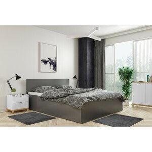 BMS Široká výklopná posteľ Panamax 180 Farba: Grafit, Prevedenie: 180 x 200 cm