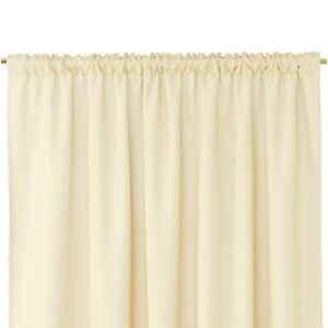 ArtFlhf Tieniaci záves OXFORD PLEAT  P | 140 x 250 cm Farba: Krémová