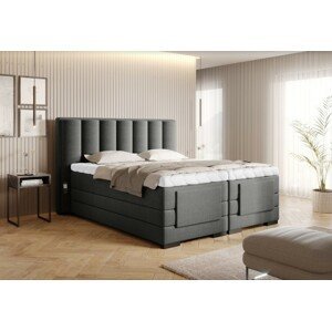 ArtElta Manželská posteľ VEROS Boxspring | elektrická polohovateľná 160 x 200 cm Farba: Flores 04