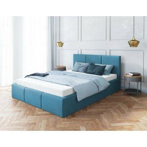 FDM Čalúnená manželská posteľ FRESIA | 160 x 200 cm Farba: Modrá