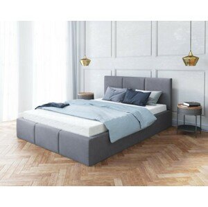 FDM Čalúnená manželská posteľ FRESIA | 180 x 200 cm Farba: Sivá