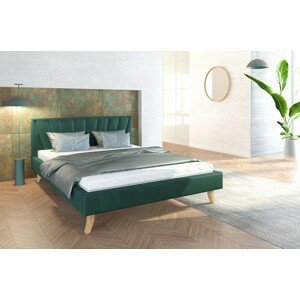 FDM Čalúnená manželská posteľ HEAVEN | 120 x 200 cm Farba: Zelená