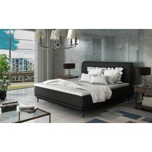 ArtElta Manželská posteľ ASTERIA | 160 x 200 cm Farba: Čierna / Sawana 14