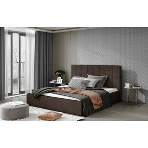 ArtElta Manželská posteľ AUDREY s úložným priestorom | 200 x 200 cm Farba: Hnedá / Dora 28