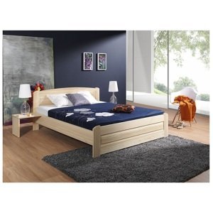 ArtBed Manželská posteľ BAZYL Farba: Morenie - Farba, Rozmer postele: 160 x 200