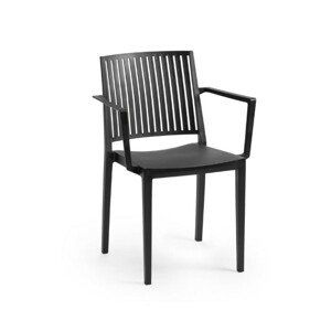 ArtRoja Záhradné kreslo BARS ARMCHAIR Farba: Čierna