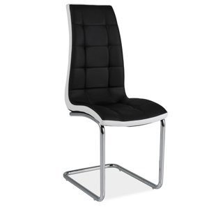 Signal Jedálenská stolička H-103 Farba: Čierno-biela