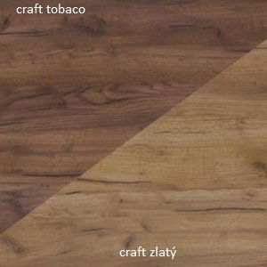 ARTBm Závesná polica HUGO | 05 Farba: craft zlatý /craft tobaco