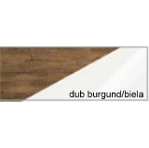 ARTBm Komoda VERIN  | 01 Farba: dub burgund/biela lesk