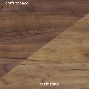 ARTBm TV skrinka SOLAR |  SLR 04 Farba: Craft tobaco / craft zlatý