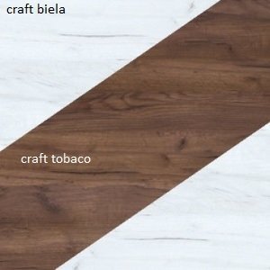 ARTBm Vitrína NOTTI  | 08 Farba: craft biely / craft tobaco / craft biely