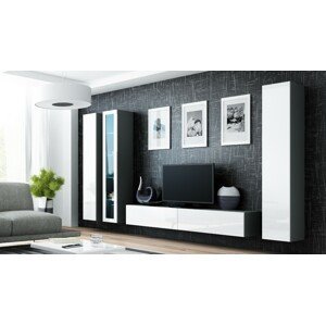 ArtCam Obývacia stena VIGO II sivá / biela