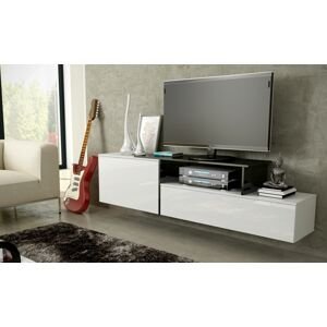 ArtCam Závesný TV stolík SIGMA 3 Farba: Biela/biela/čierna