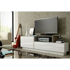 ArtCam TV stolík SIGMA 3 - biela/biely lesk/sonoma