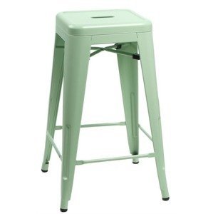 ArtD Barová stolička PARIS inšpirovaná Tolix 30 Farba: Zelená