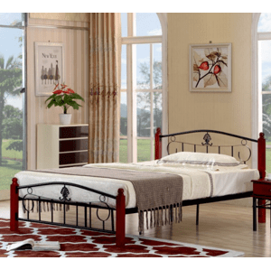 Tempo Kondela Kovová manželská posteľ MAGENTA | 140 x 200 cm