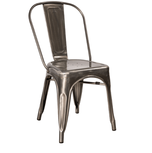 Signal Jedálenská stolička LOFT / brúsený kov