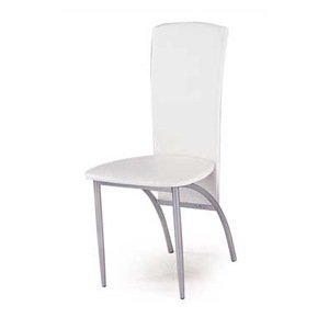 Jedálenská stolička biela AC-1017 WT