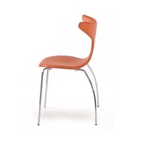 Jedálenská stolička oranžová AUC-132 ORA