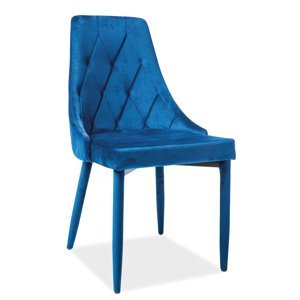 Signal Jedálenská stolička TRIX Farba: Modrá, Prevedenie: Velvet