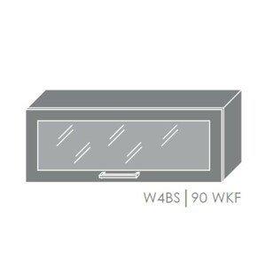 ArtExt Kuchynská linka Florence - mat Kuchyňa: Horná skrinka W4BS/90 WKF / rám vo farbe dvierok (ŠxVxH) 90 x 36 x 32,5 cm
