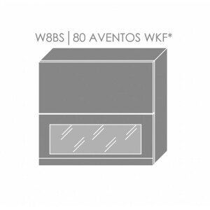 ArtExt Kuchynská linka Florence - lesk Kuchyňa: Horná skrinka W8BS/80 AVENTOS WKF/ rám vo farbe dvierok (ŠxVxH) 80 x 72 x 32,5 cm