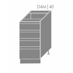 ArtExt Kuchynská linka Florence - lesk Kuchyňa: Spodná skrinka D4M/40 / (ŠxVxH) 40 x 82 x 50 cm