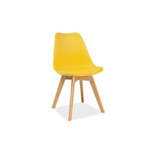 Signal Jedálenská stolička KRIS / buk Farba: Žltá