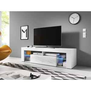 WIP TV stolík EVEREST 160 Farba: Biela / biely lesk