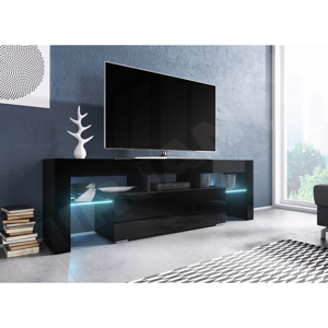 WIP TV stolík EVEREST 160 Farba: Čierny / Čierny lesk